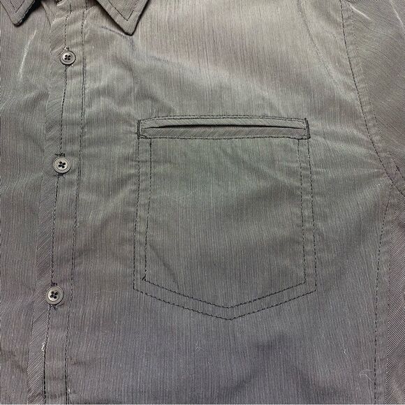 Buckle Black Tailored Fit Button Down Long Sleeve Shirt Size Large - Picture 8 of 13